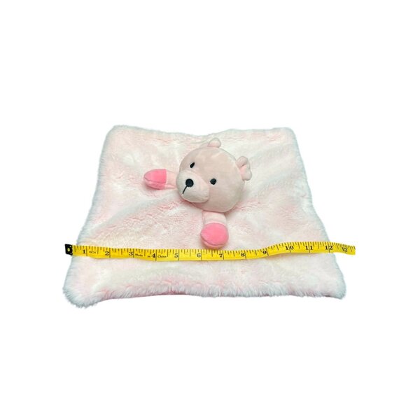 Little Beginnings Pink Teddy Bear Security Blanket Lovey Baby Toy - Picture 3 of 7